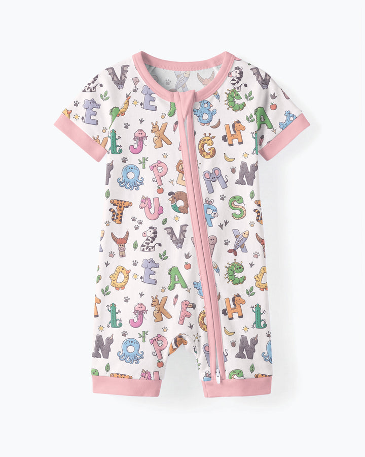 Animals Alphabet Bamboo Shorty Zippy