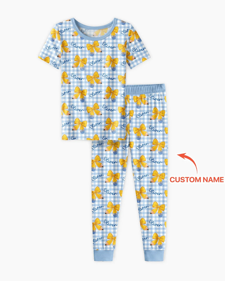 Zweiteiliges, kurzärmliges Pyjama-Set mit Marienkäfern