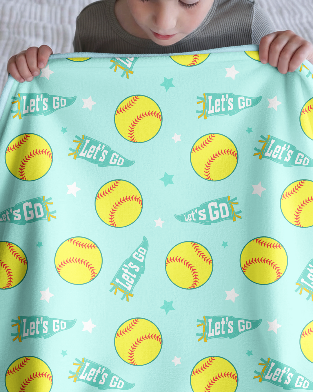 Softball Lovers Bamboo Blanket