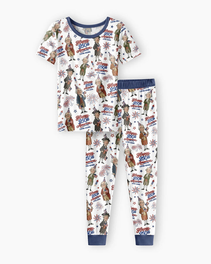 Zweiteiliges, kurzärmliges Pyjama-Set mit Marienkäfern