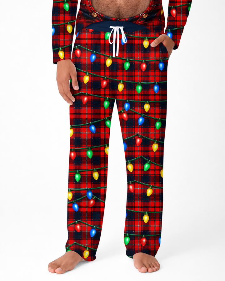 Personalized Funny Christmas Bamboo Men's Pajama Set