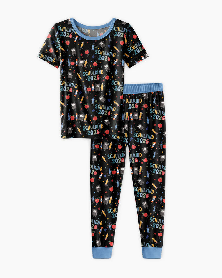 Zweiteiliges, kurzärmliges Pyjama-Set mit Marienkäfern