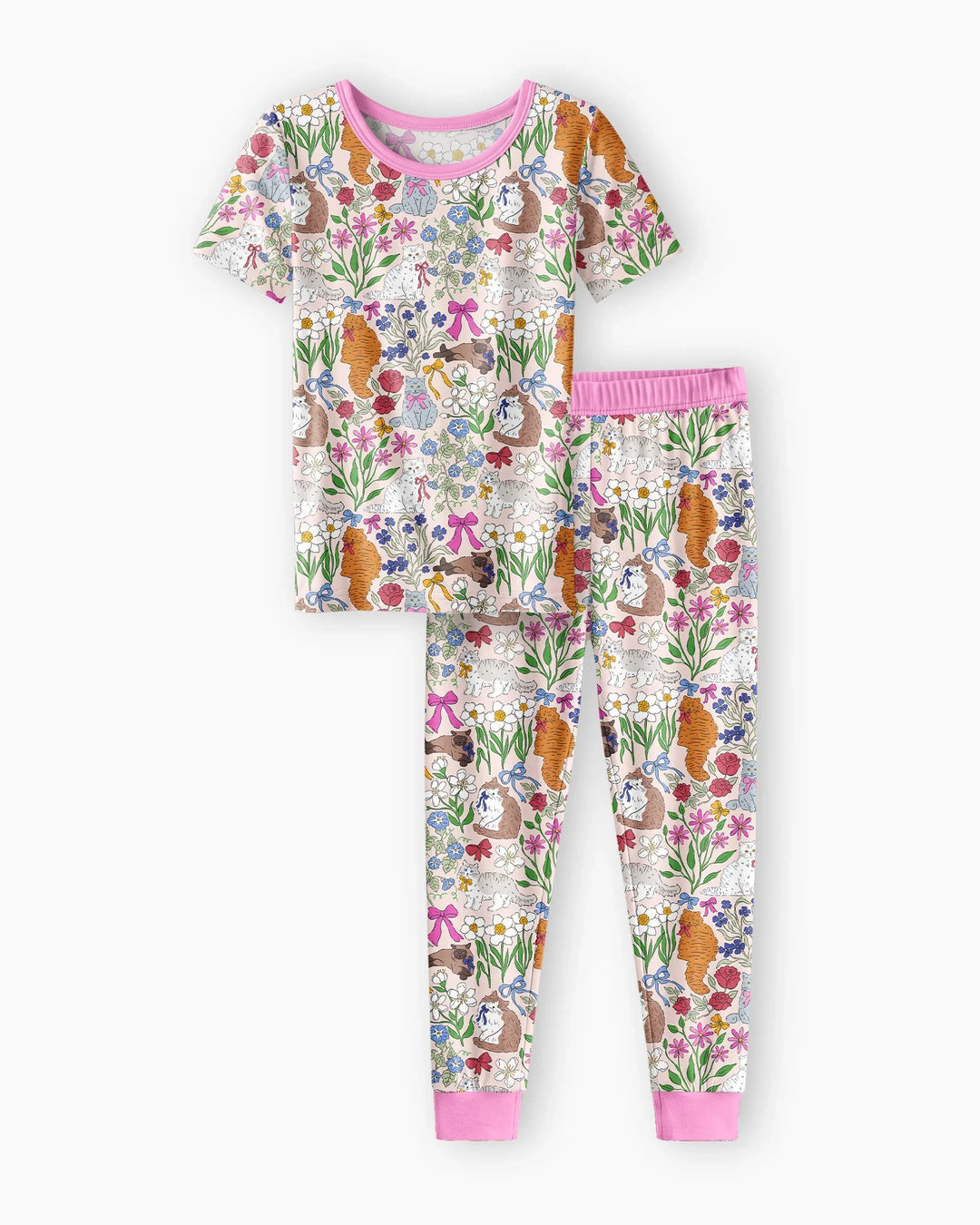 Zweiteiliges, kurzärmliges Pyjama-Set mit Marienkäfern