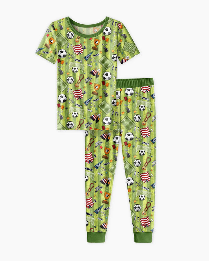 Zweiteiliges, kurzärmliges Pyjama-Set mit Marienkäfern