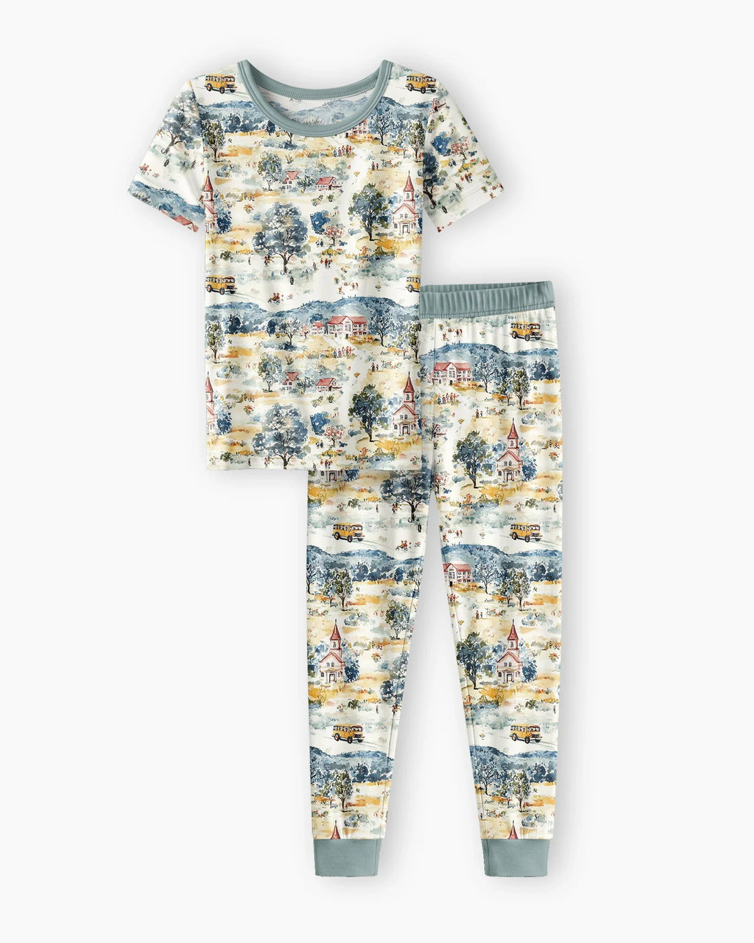 Zweiteiliges, kurzärmliges Pyjama-Set mit Marienkäfern