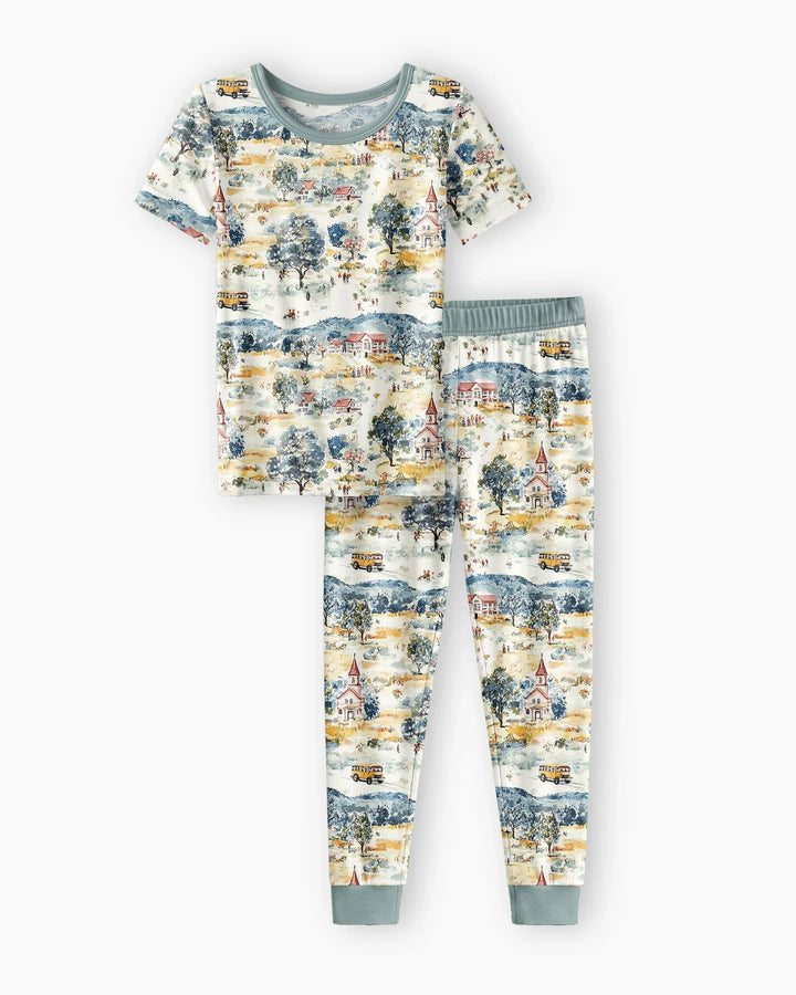 Zweiteiliges, kurzärmliges Pyjama-Set mit Marienkäfern