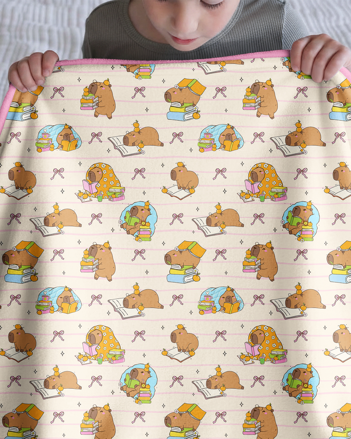 Sweet Study Capy Bamboo Blanket
