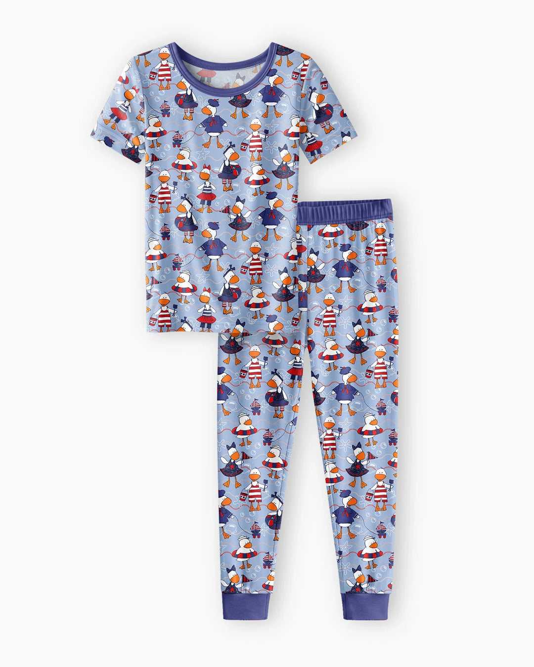 Zweiteiliges, kurzärmliges Pyjama-Set mit Marienkäfern