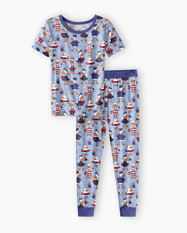 Zweiteiliges, kurzärmliges Pyjama-Set mit Marienkäfern