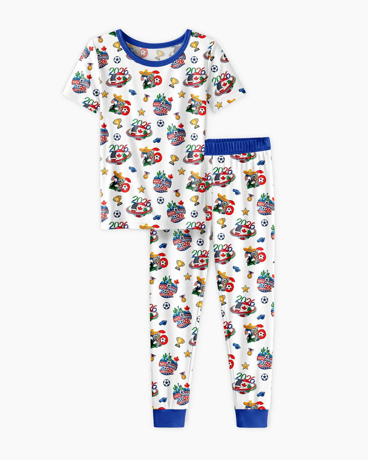 Zweiteiliges, kurzärmliges Pyjama-Set mit Marienkäfern