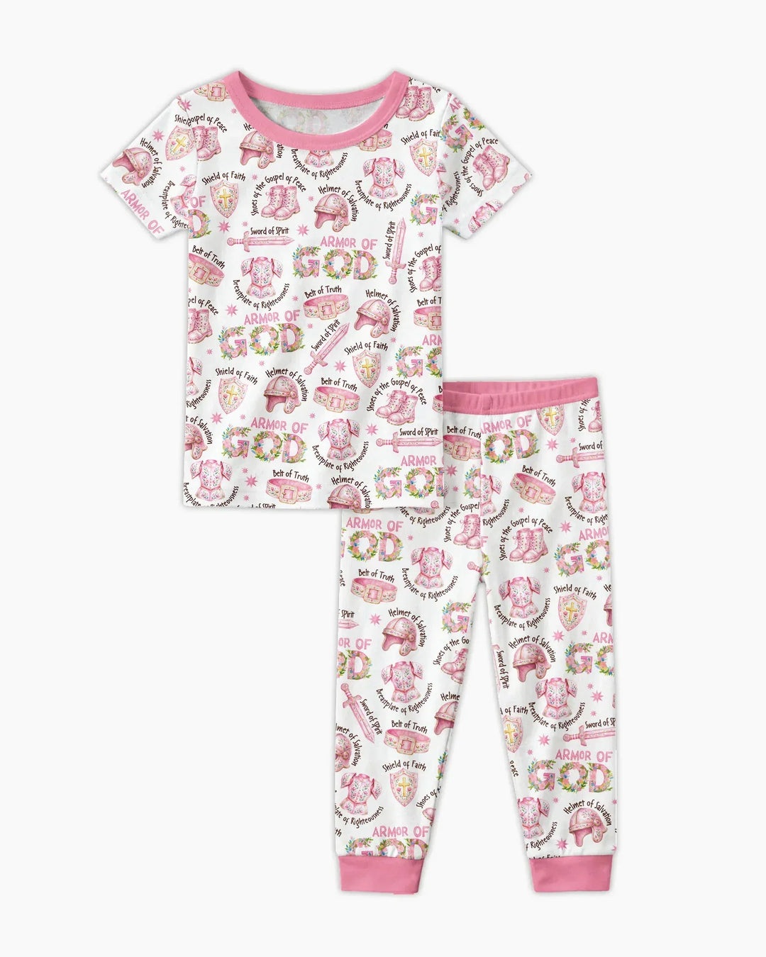 Zweiteiliges, kurzärmliges Pyjama-Set mit Marienkäfern