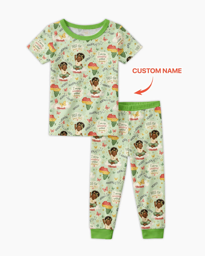 Zweiteiliges, kurzärmliges Pyjama-Set mit Marienkäfern