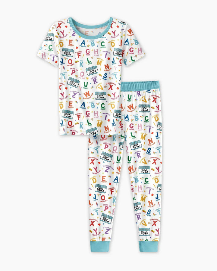 Zweiteiliges, kurzärmliges Pyjama-Set mit Marienkäfern