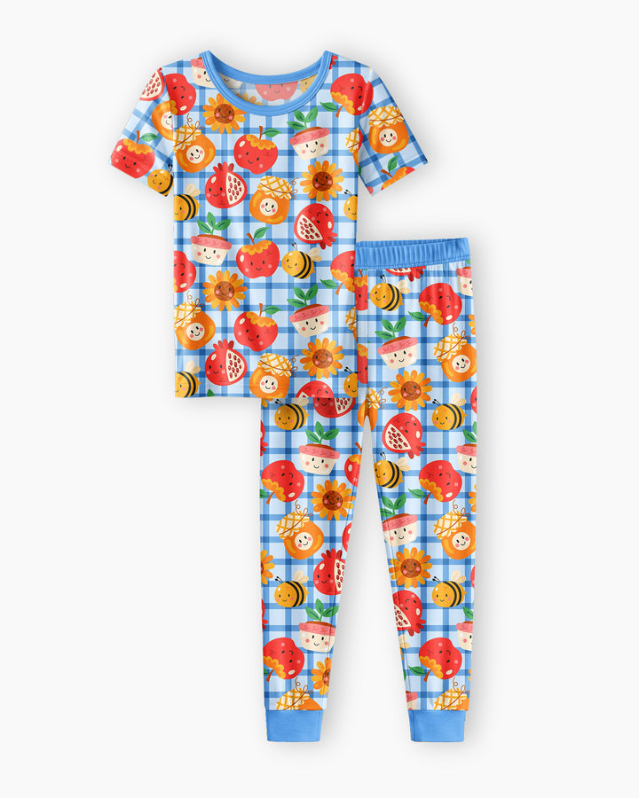Zweiteiliges, kurzärmliges Pyjama-Set mit Marienkäfern