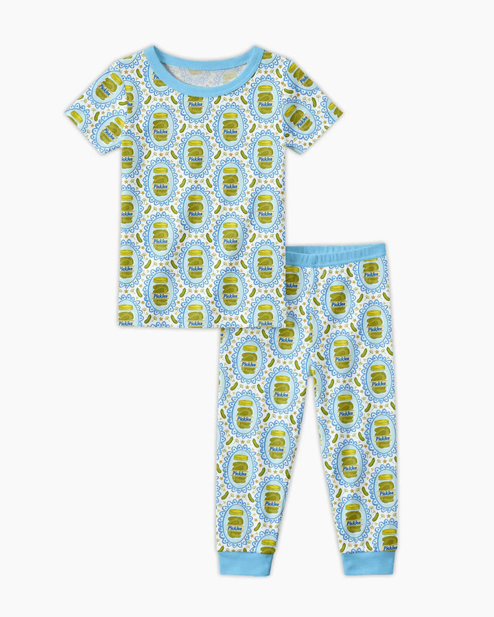 Zweiteiliges, kurzärmliges Pyjama-Set mit Marienkäfern