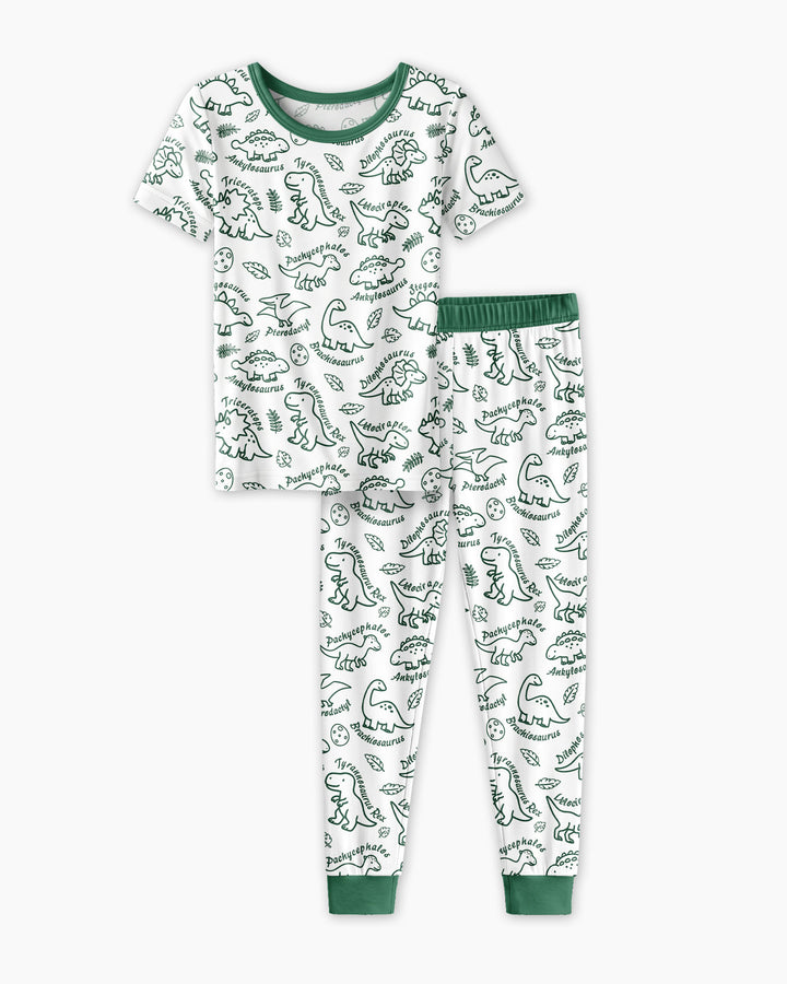Zweiteiliges, kurzärmliges Pyjama-Set mit Marienkäfern
