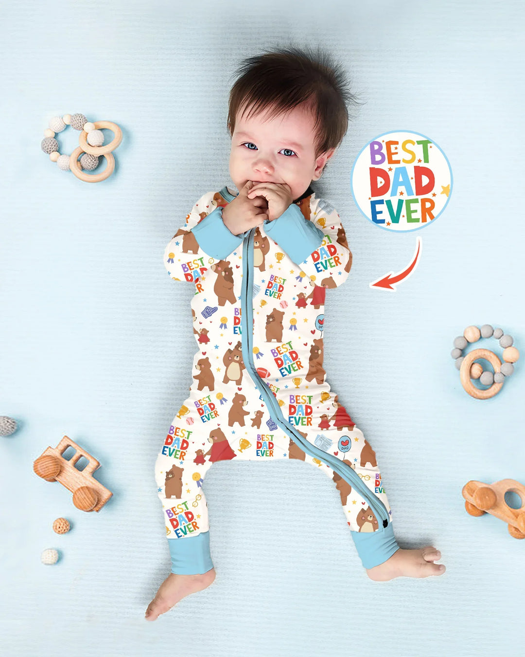 Gerippte Babykleidung mit individuellem Foto - Weich &amp; Skizzenhaft