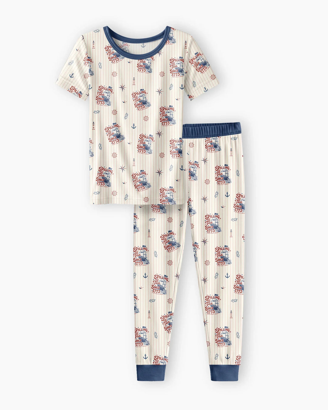 Zweiteiliges, kurzärmliges Pyjama-Set mit Marienkäfern