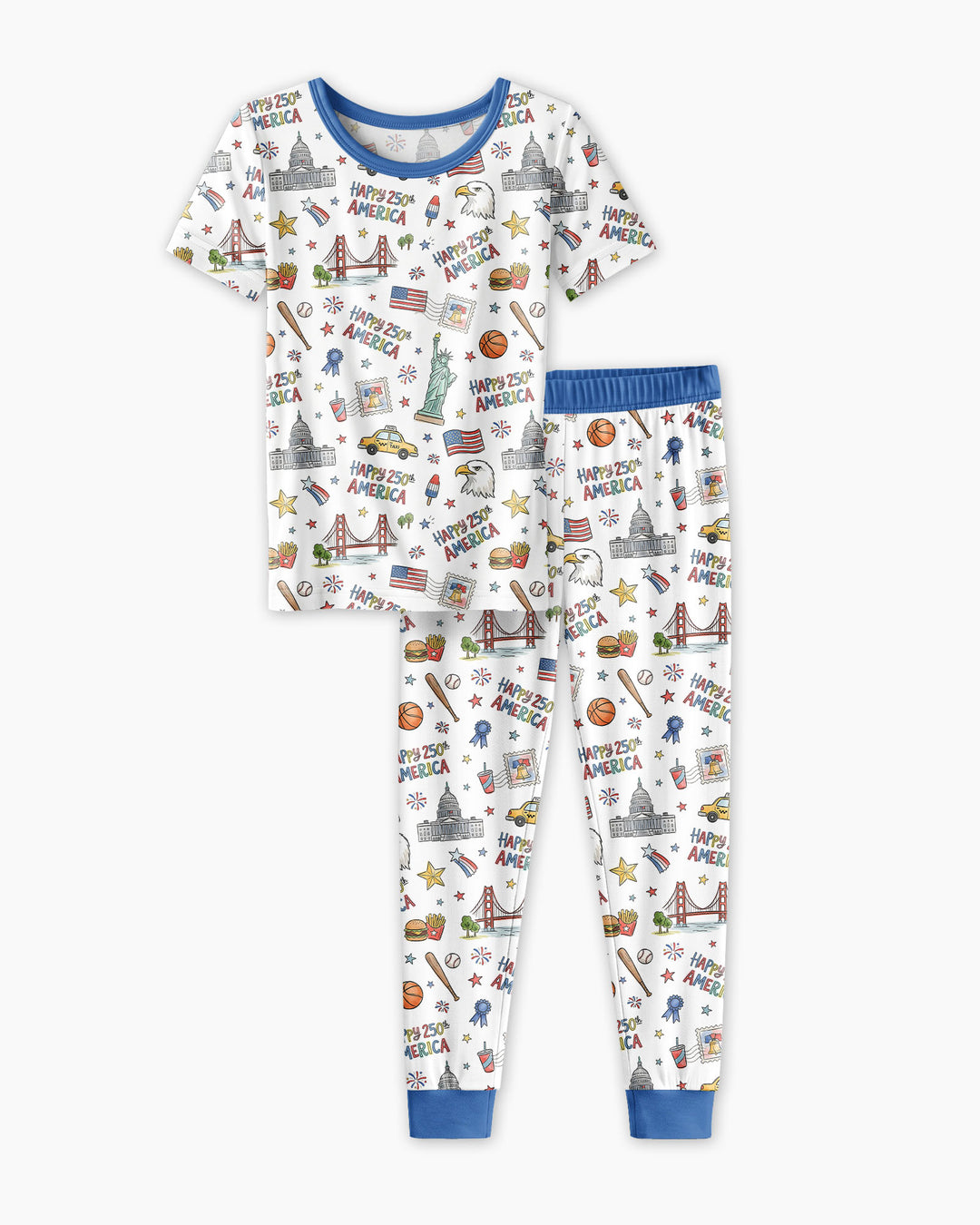 Zweiteiliges, kurzärmliges Pyjama-Set mit Marienkäfern