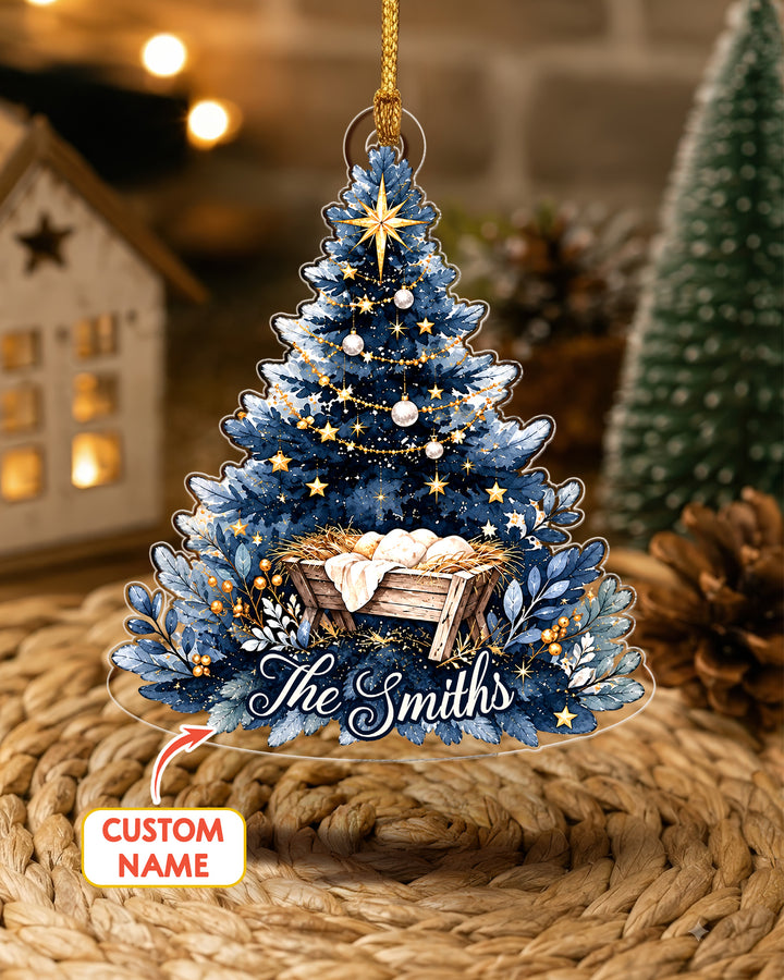 Nativity First Christmas- Personalized Acrylic Ornament