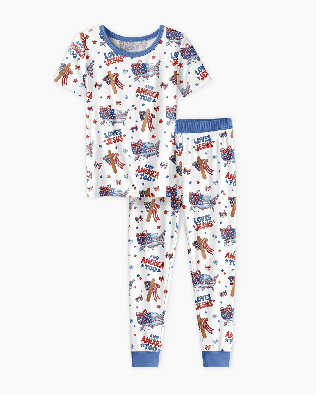 Zweiteiliges, kurzärmliges Pyjama-Set mit Marienkäfern