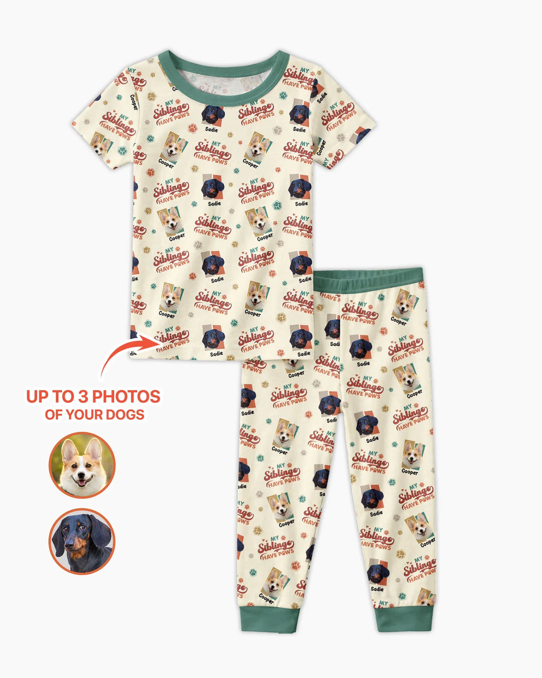 Zweiteiliges, kurzärmliges Pyjama-Set mit Marienkäfern
