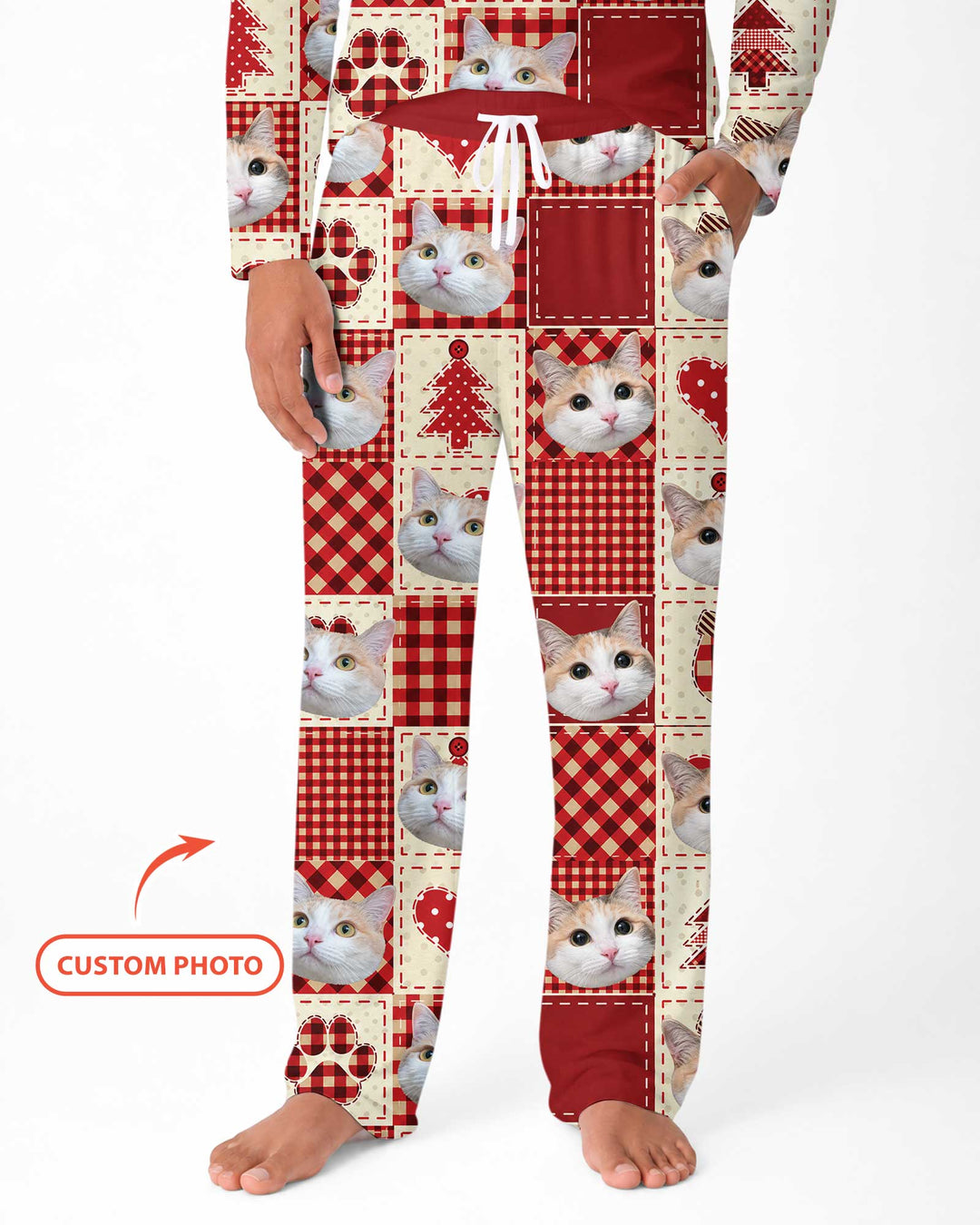 Christmas Ugly Pet Bamboo Men's Pajama Set