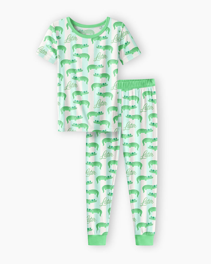 Zweiteiliges, kurzärmliges Pyjama-Set mit Marienkäfern