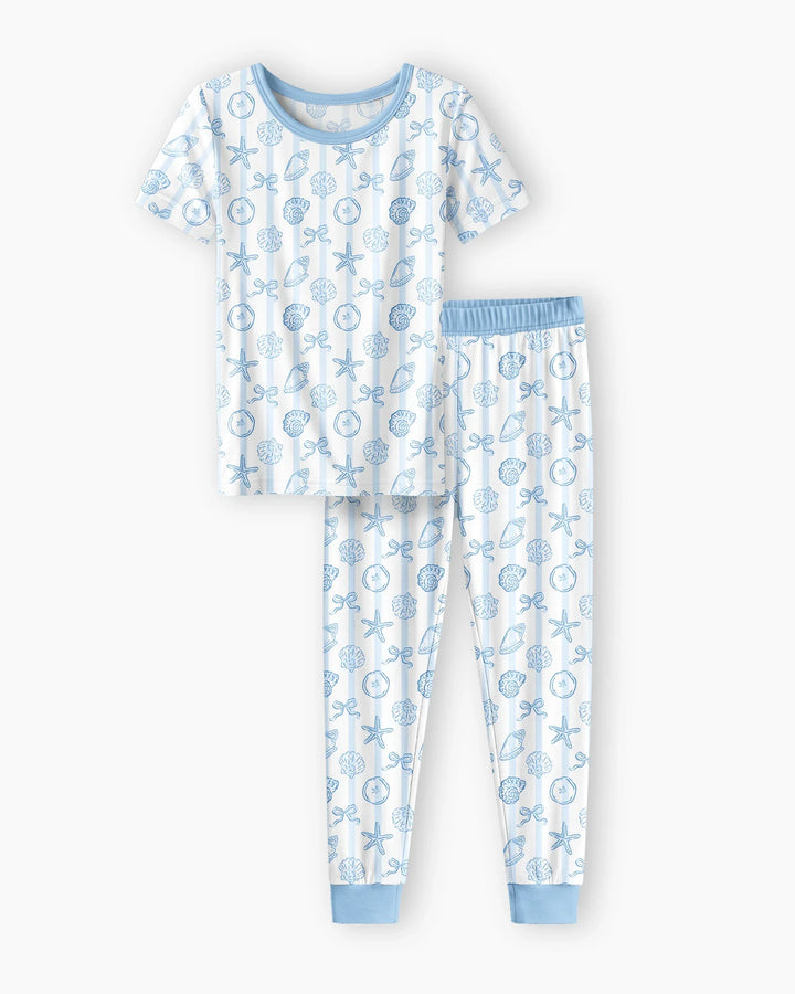 Zweiteiliges, kurzärmliges Pyjama-Set mit Marienkäfern