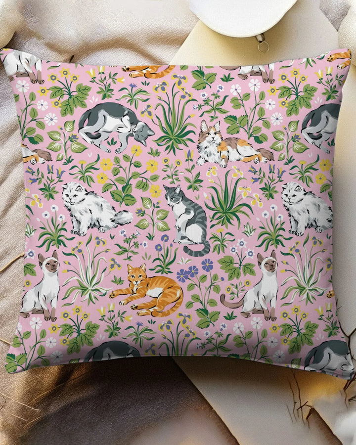 Kitten Garden Family Matching Bamboo Pillow Case
