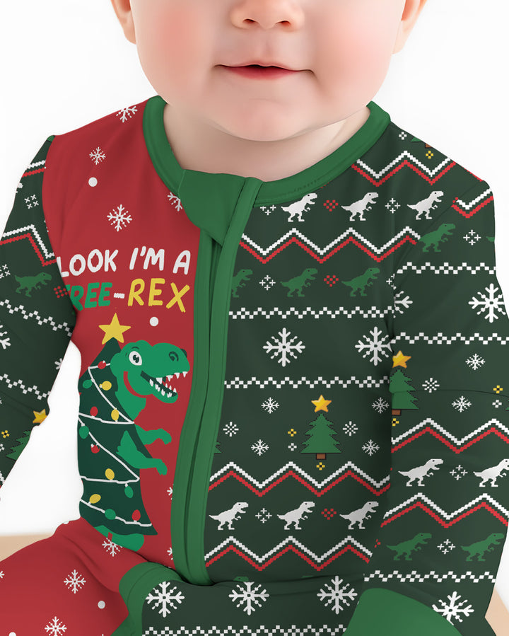 Look I'm Tree-Rex Ugly Christmas Bamboo Convertible Zippy