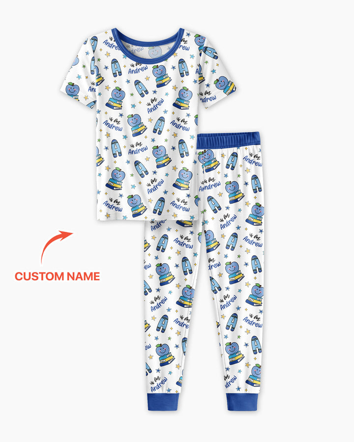 Zweiteiliges, kurzärmliges Pyjama-Set mit Marienkäfern