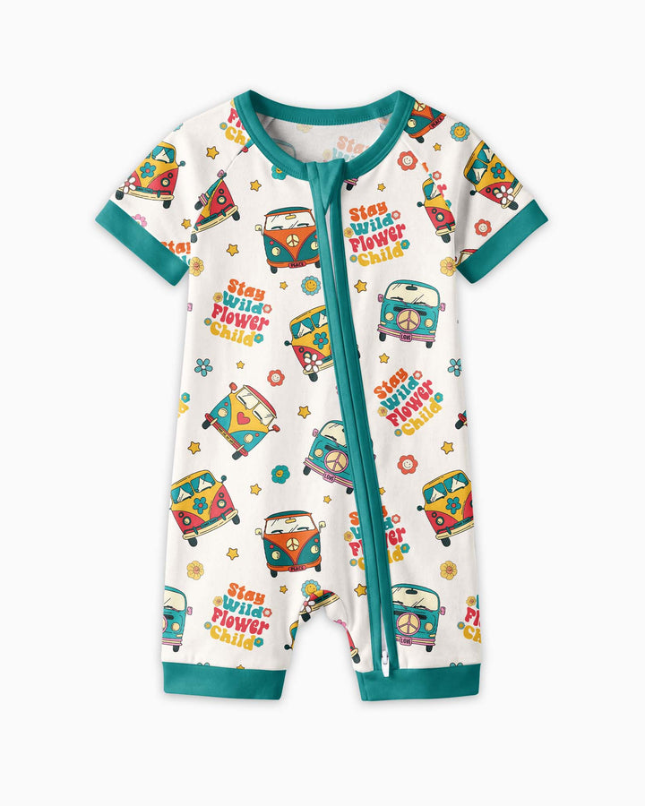 Stay Wild Flower Child Bamboo Shorty Zippy