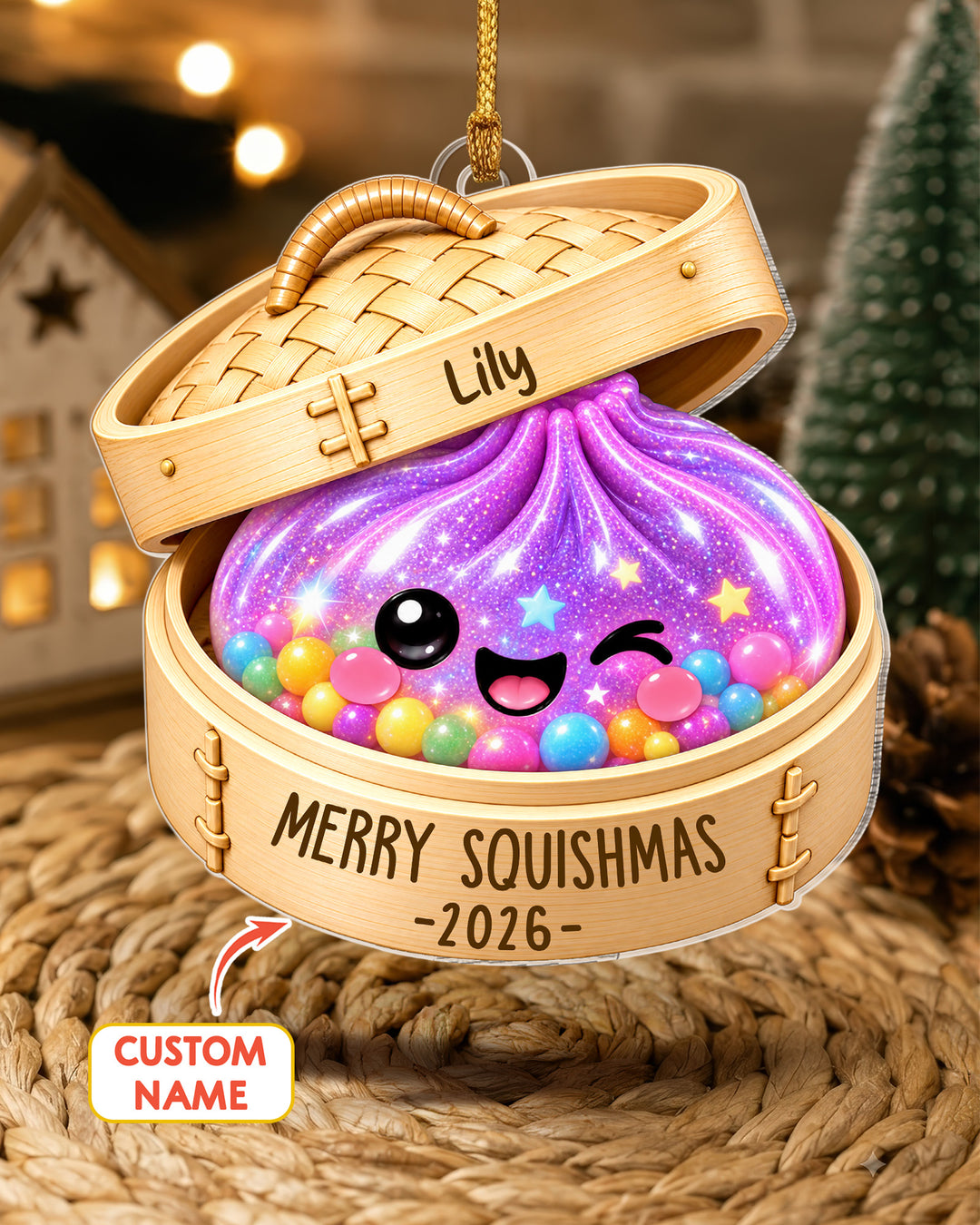 You're Glitter Dumpling- Personalized Acrylic Ornament