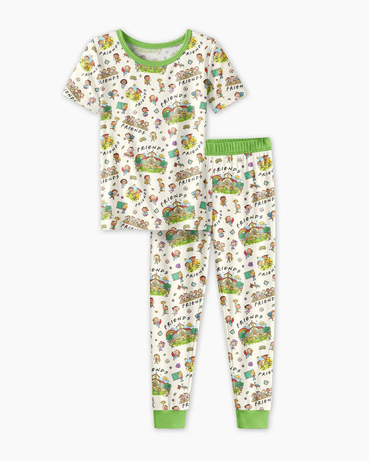 Zweiteiliges, kurzärmliges Pyjama-Set mit Marienkäfern