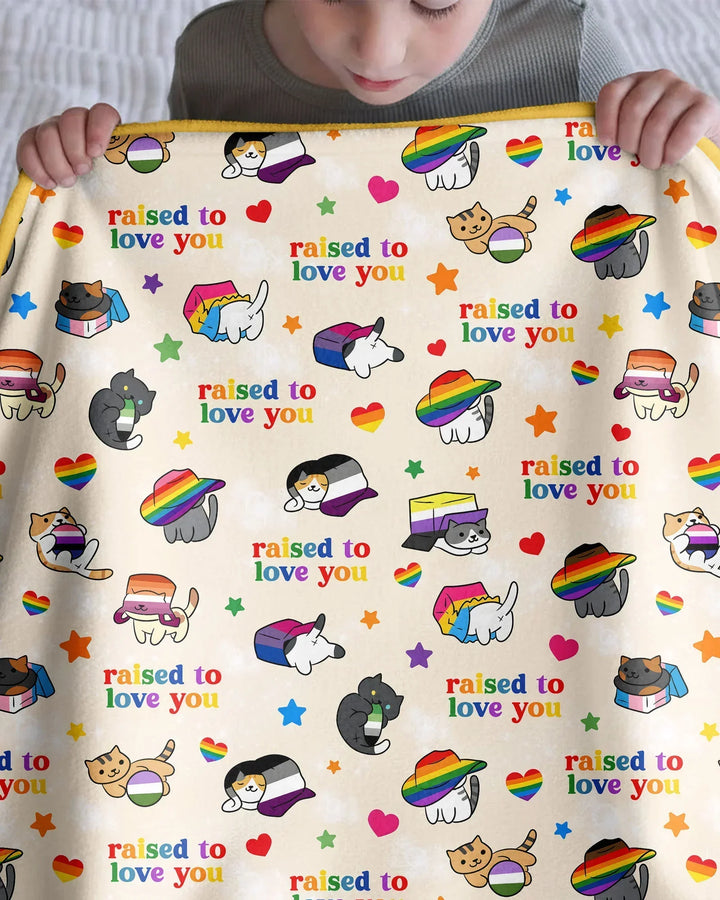 Rainbow Paws Family Matching Bamboo Blanket