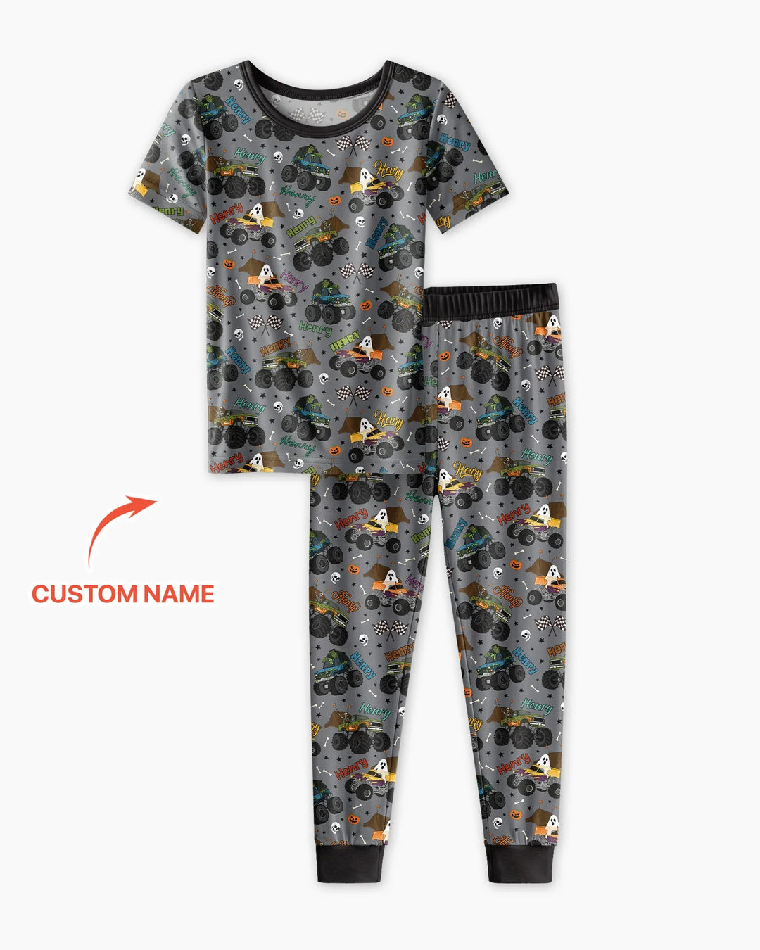 Zweiteiliges, kurzärmliges Pyjama-Set mit Marienkäfern