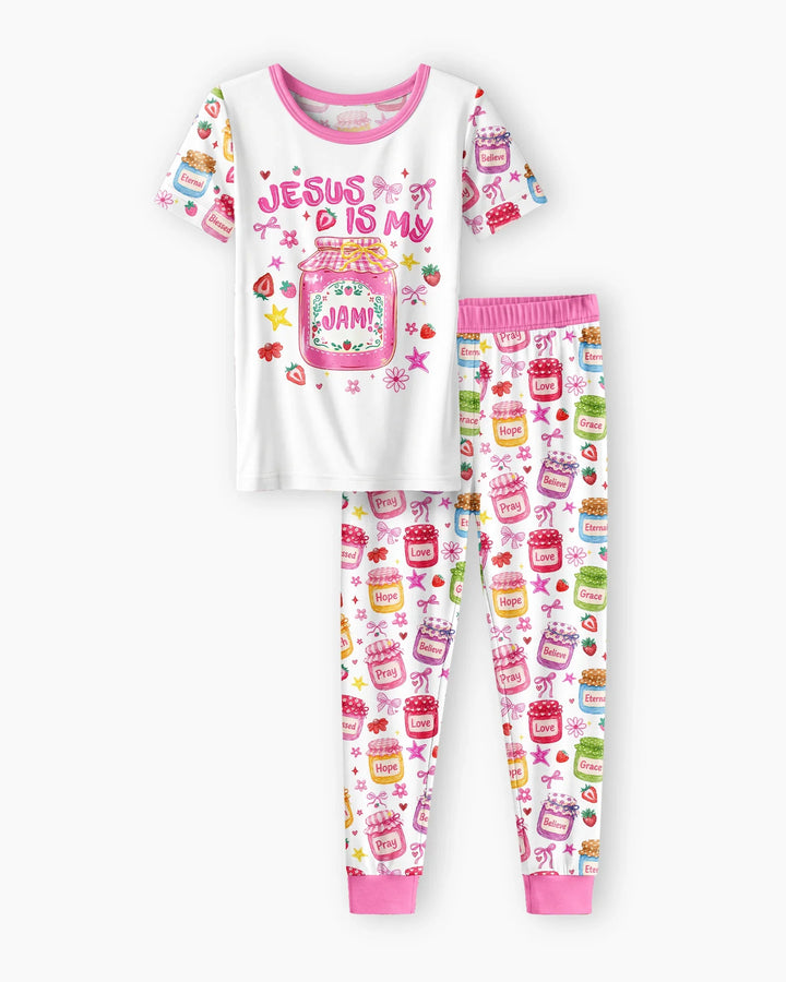 Zweiteiliges, kurzärmliges Pyjama-Set mit Marienkäfern