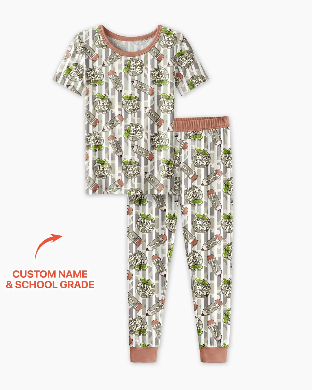 Zweiteiliges, kurzärmliges Pyjama-Set mit Marienkäfern