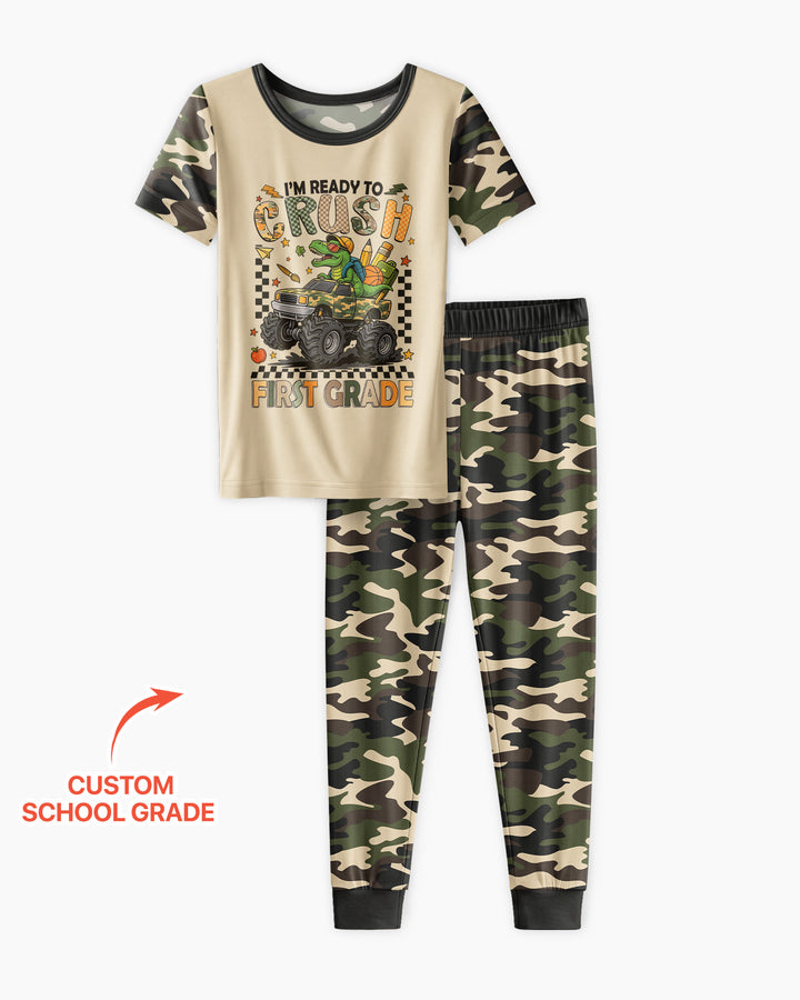Zweiteiliges, kurzärmliges Pyjama-Set mit Marienkäfern