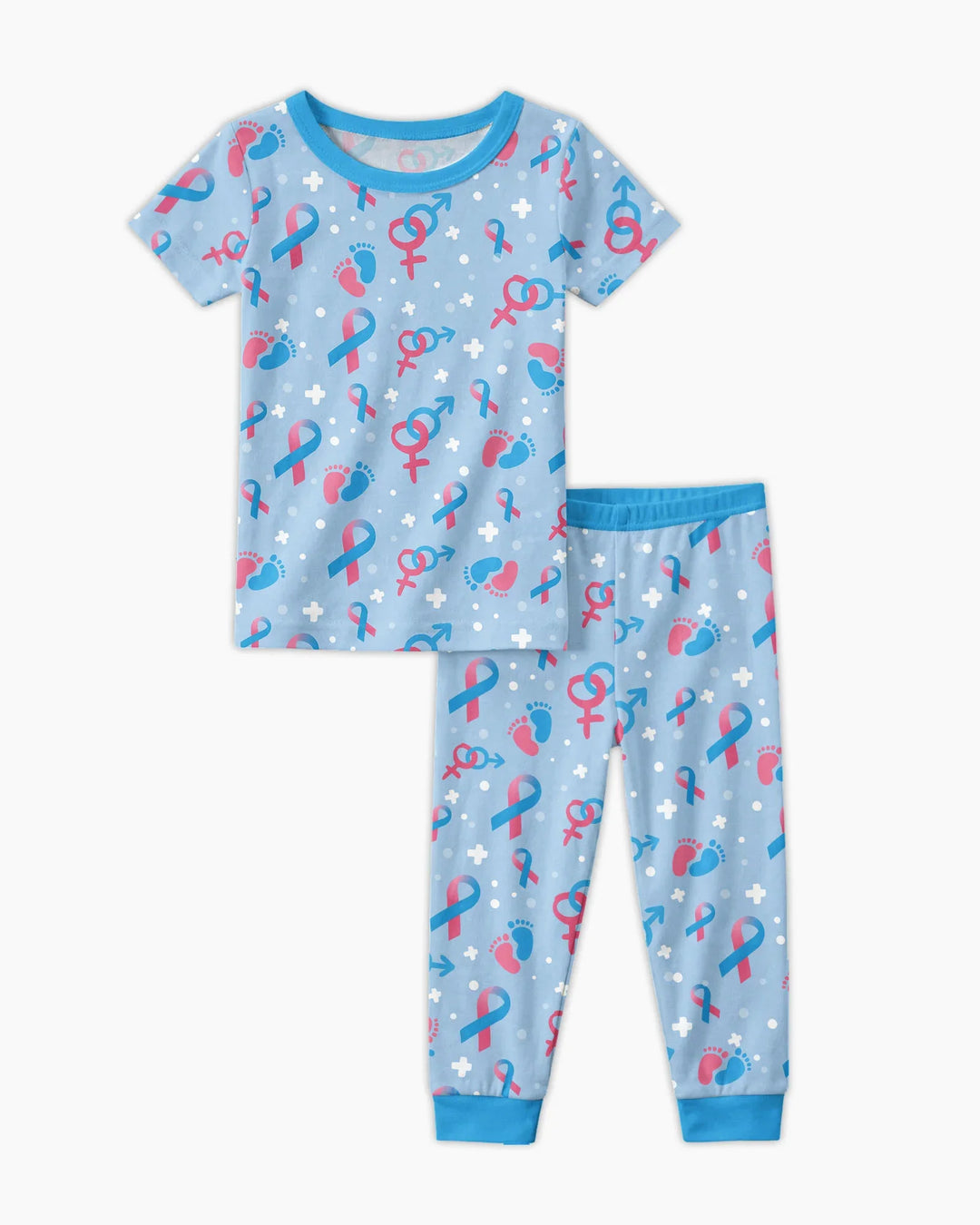 Zweiteiliges, kurzärmliges Pyjama-Set mit Marienkäfern