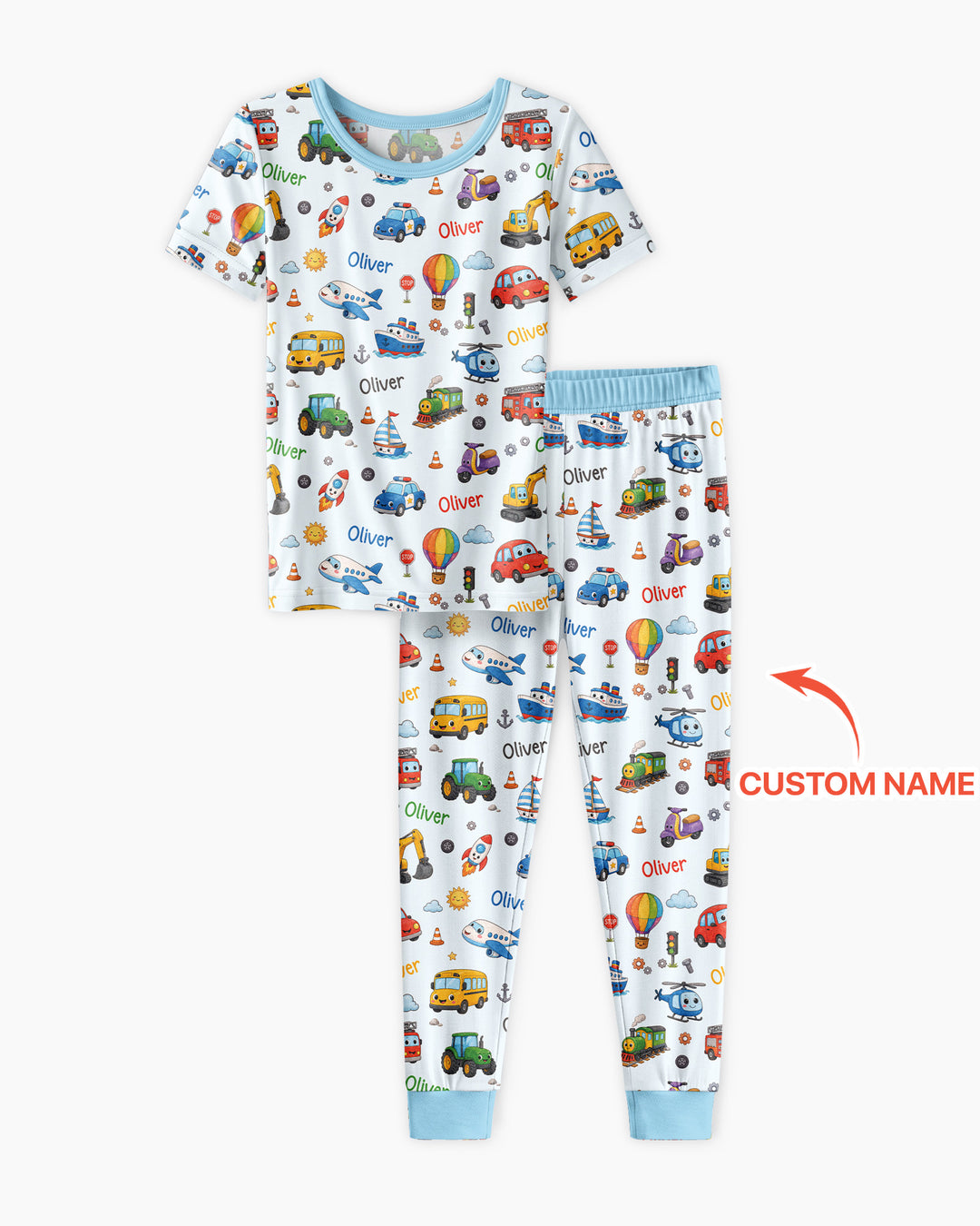 Zweiteiliges, kurzärmliges Pyjama-Set mit Marienkäfern