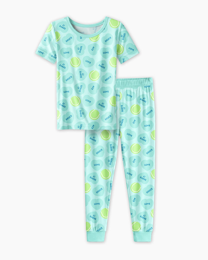 Zweiteiliges, kurzärmliges Pyjama-Set mit Marienkäfern