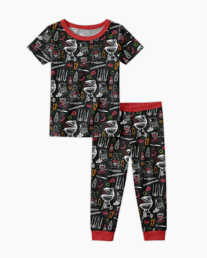 Zweiteiliges, kurzärmliges Pyjama-Set mit Marienkäfern