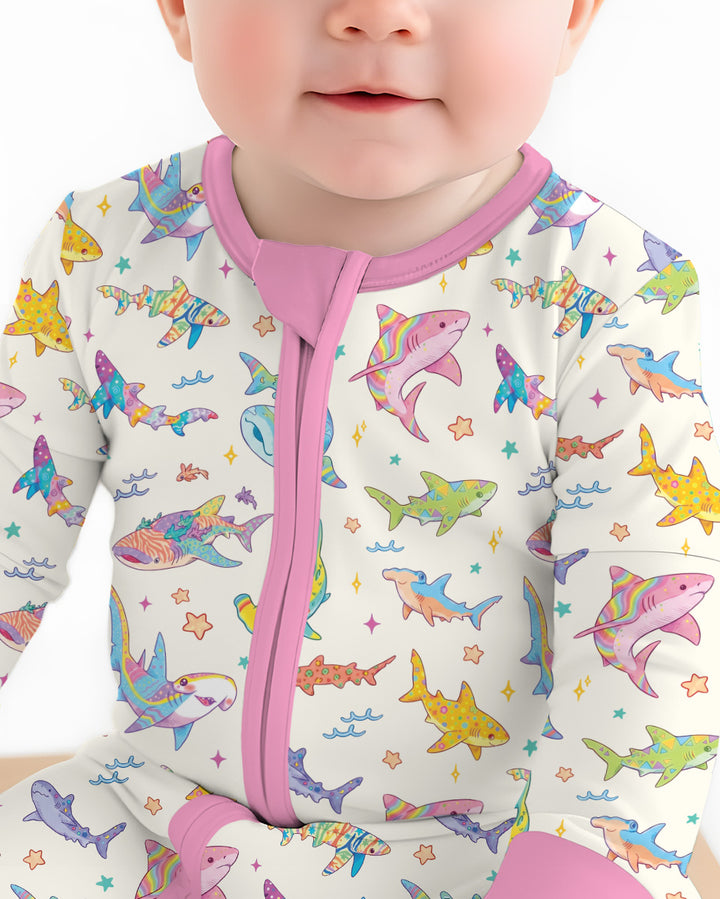 Tropical Sharks Bamboo Convertible Zippy