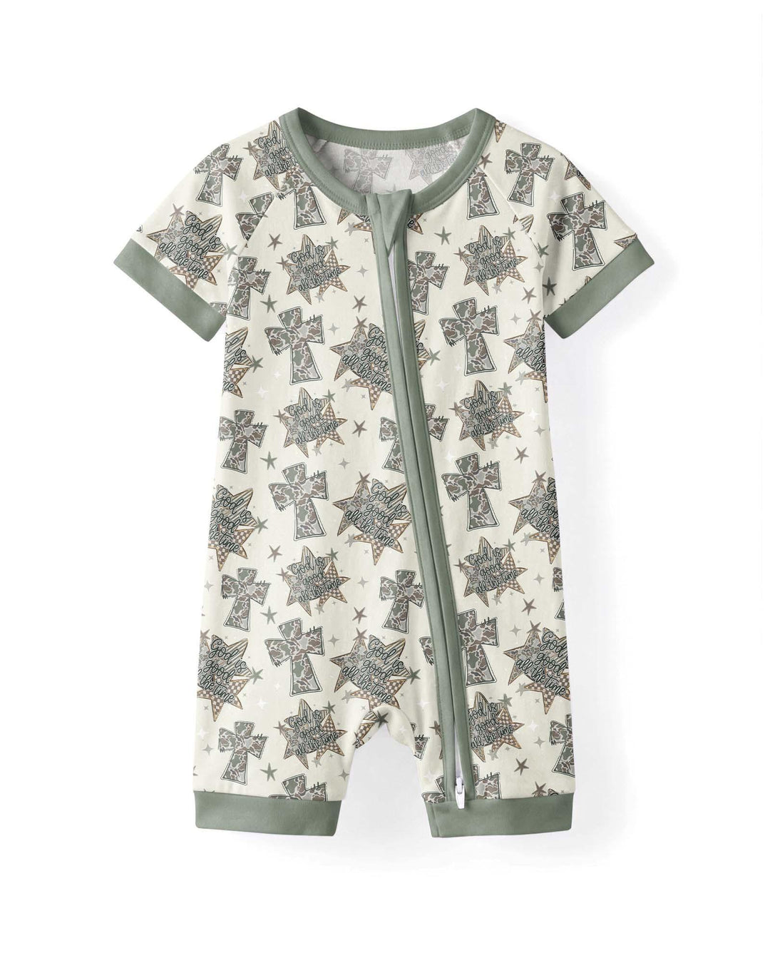 Camo God is Good Family Matching Bamboo Shorty Zippy