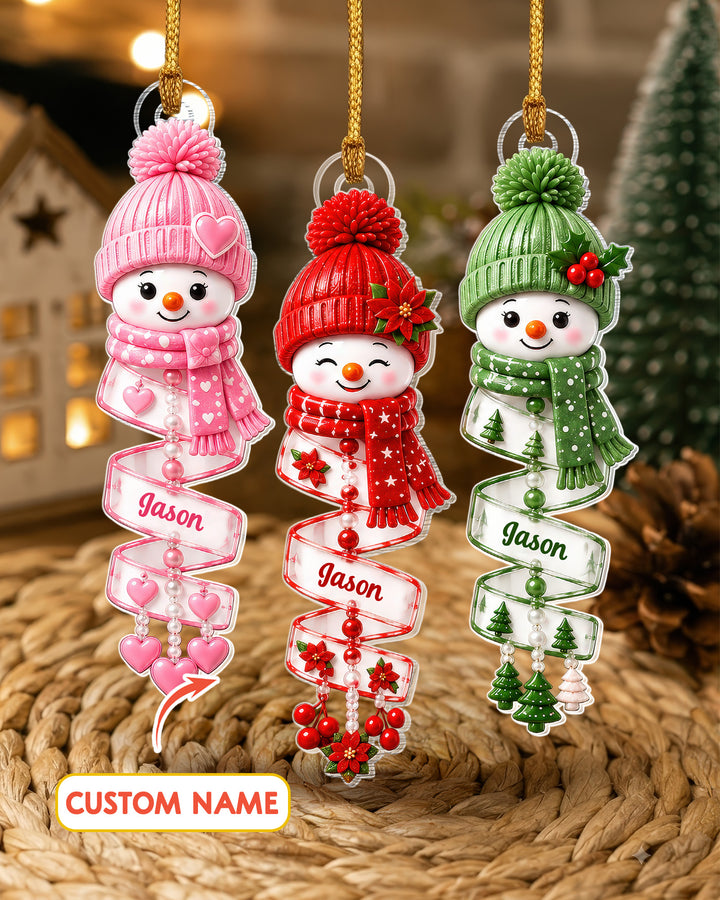 Snowman Christmas - Personalized Acrylic Ornament