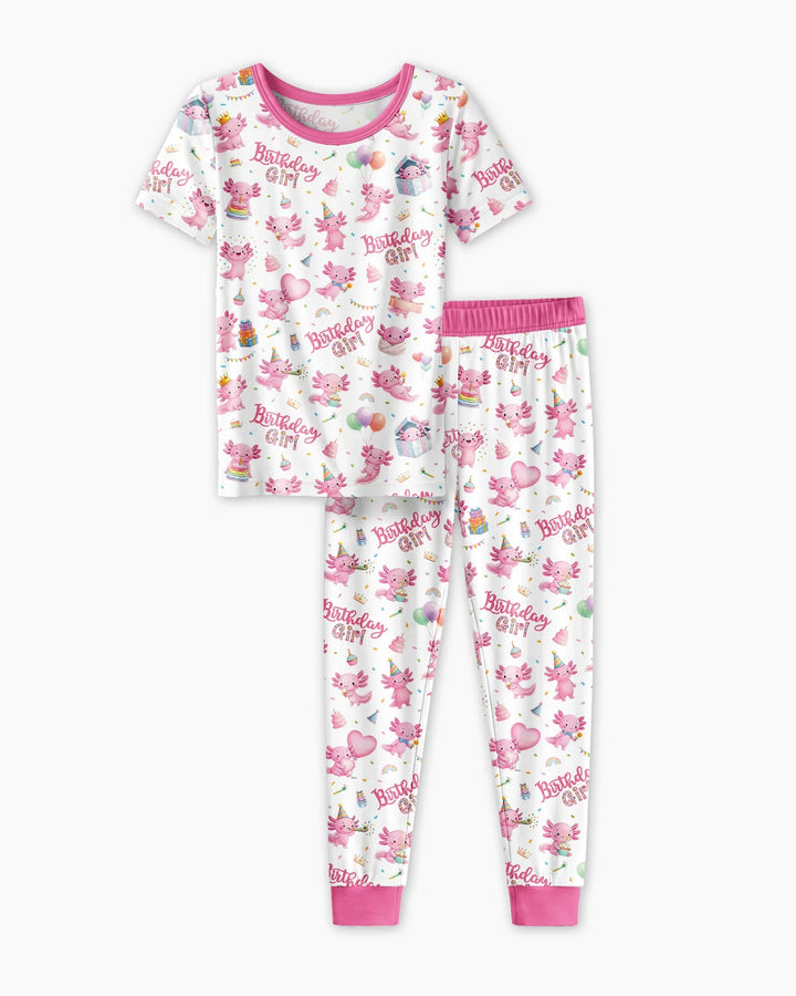 Zweiteiliges, kurzärmliges Pyjama-Set mit Marienkäfern