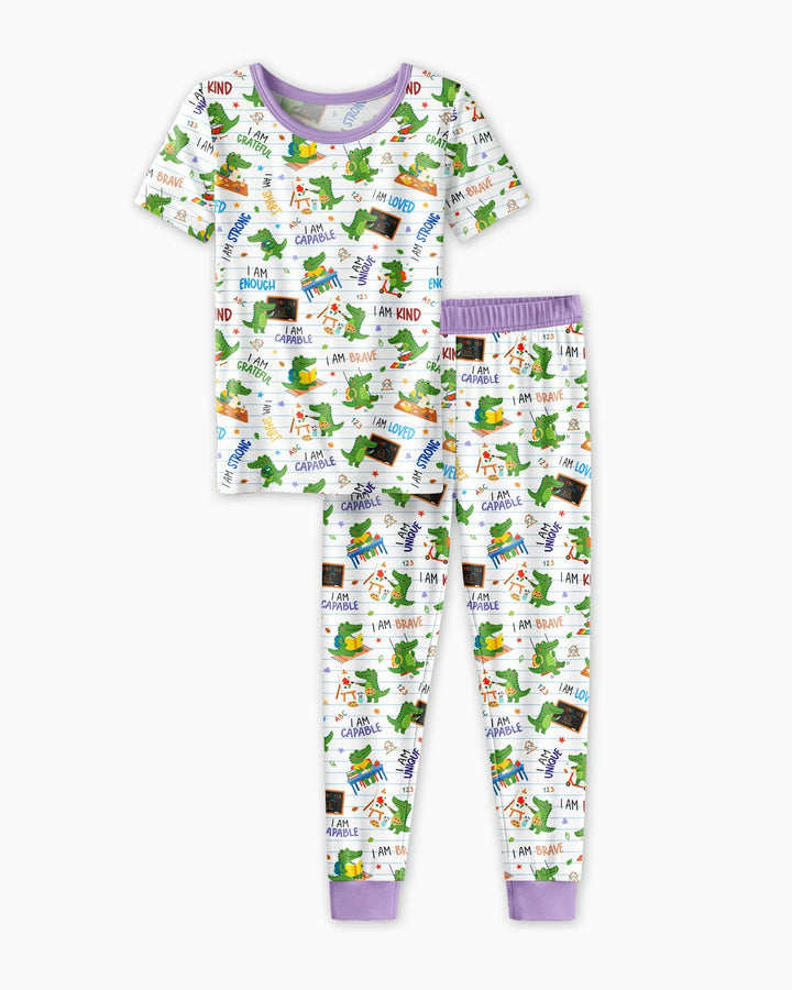 Zweiteiliges, kurzärmliges Pyjama-Set mit Marienkäfern