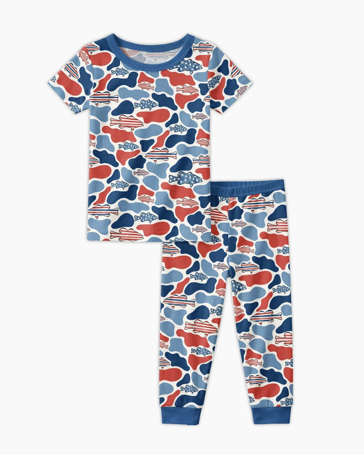 Zweiteiliges, kurzärmliges Pyjama-Set mit Marienkäfern